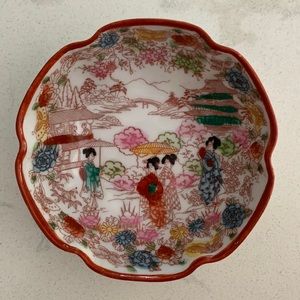 Vintage porcelain Japanese bowl-Jewelry dish